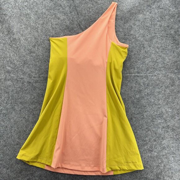 Outdoor Voices Womens One Shoulder Dress Size Medium Color Block Pickleball - Picture 6 of 10